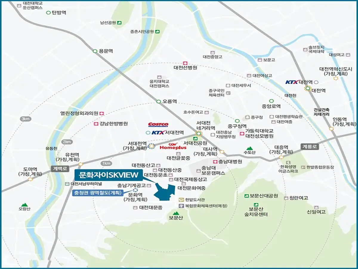 문화 8구역의 입지환경
